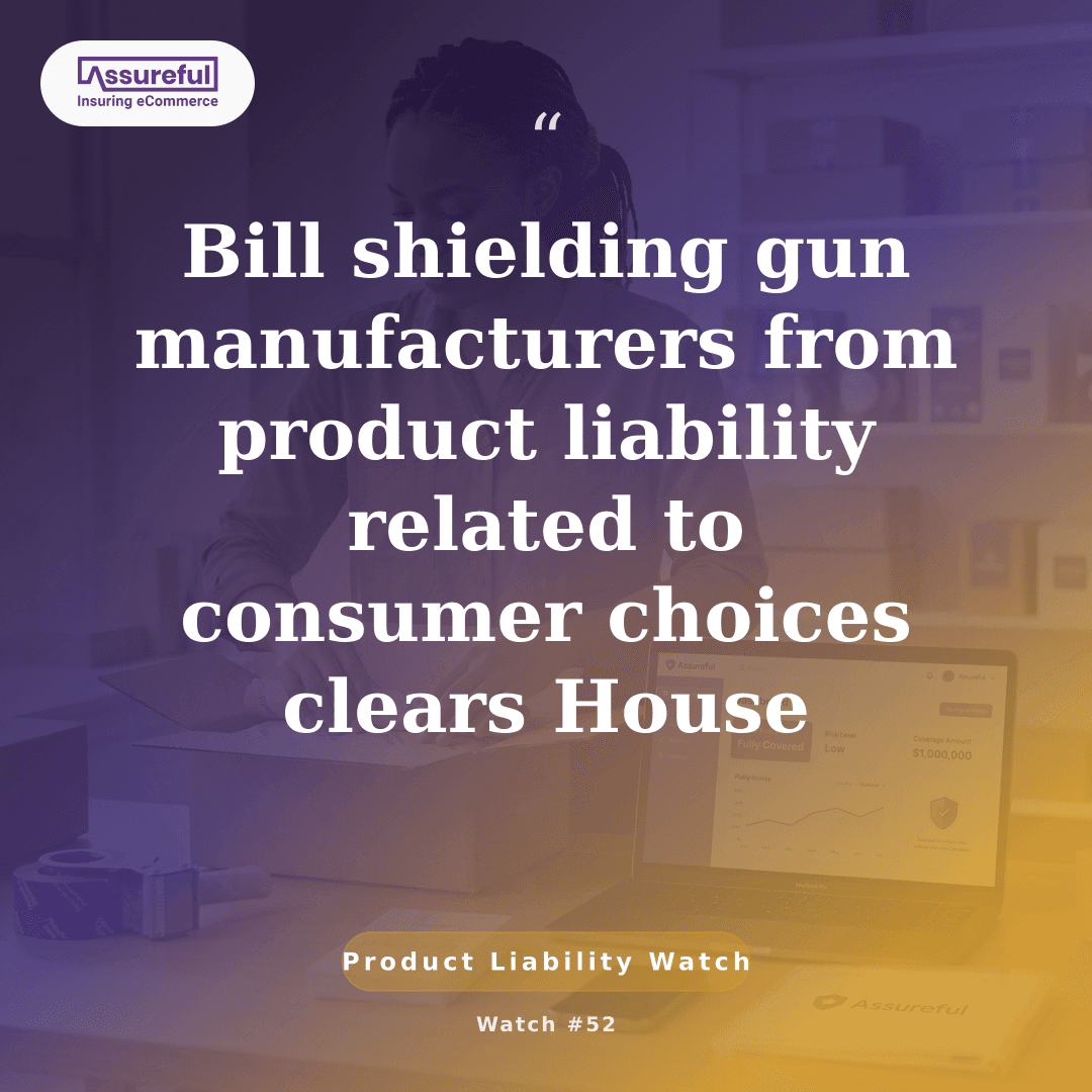Bill shielding gun manufacturers from product liability related to consumer choices clears House