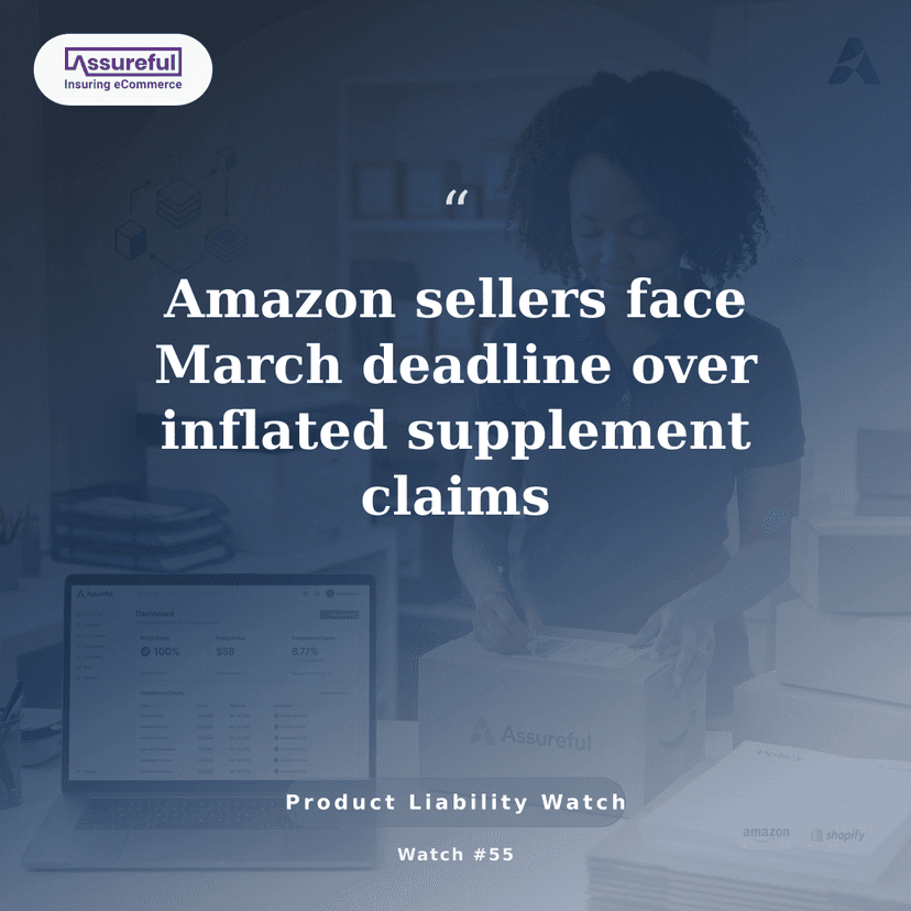 Amazon sellers face March deadline over inflated supplement claims