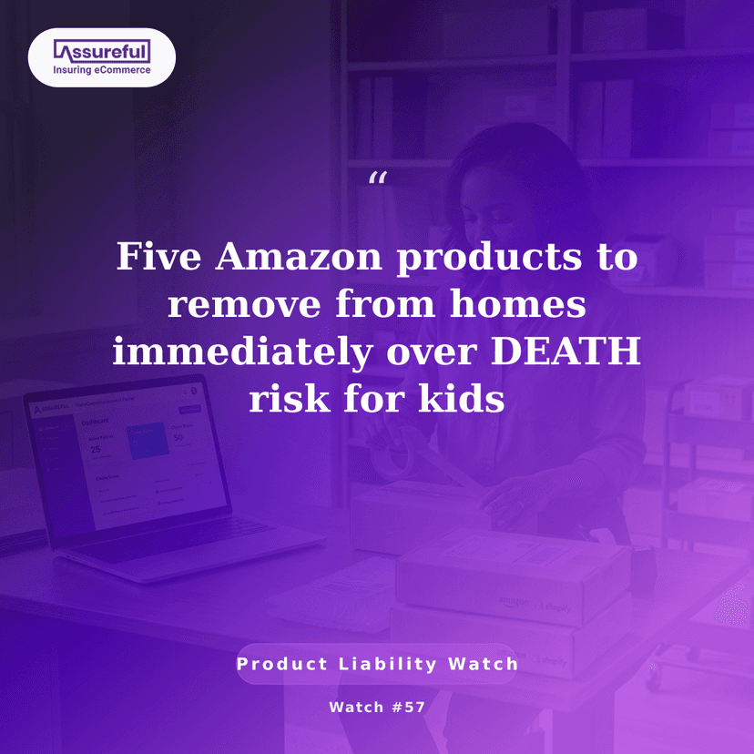 Five Amazon products to remove from homes immediately over DEATH risk for kids