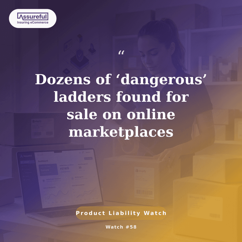 Dozens of ‘dangerous’ ladders found for sale on online marketplaces