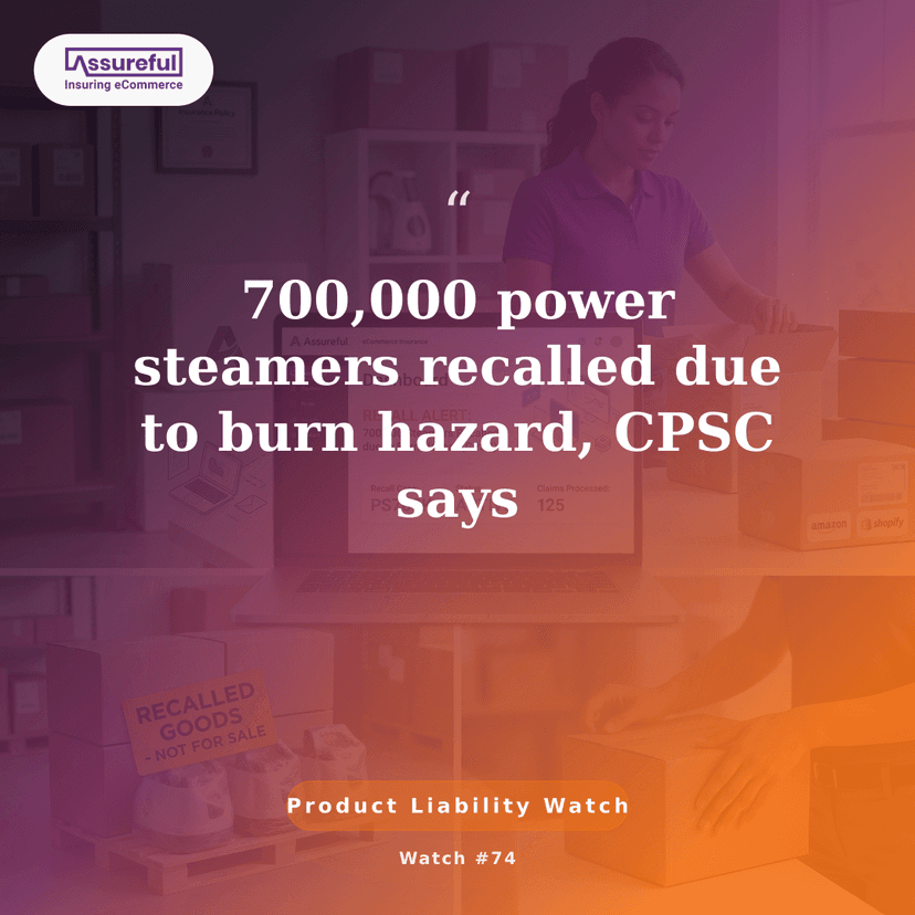 700,000 power steamers recalled due to burn hazard, CPSC says