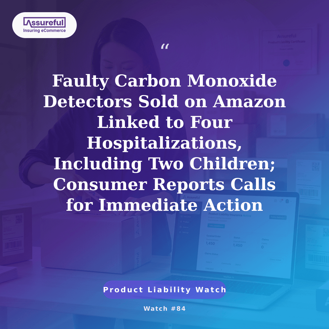 Faulty Carbon Monoxide Detectors Sold on Amazon Linked to Four Hospitalizations, Including Two Children; Consumer Reports Calls for Immediate Action