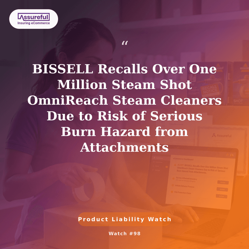BISSELL Recalls Over One Million Steam Shot OmniReach Steam Cleaners Due to Risk of Serious Burn Hazard from Attachments