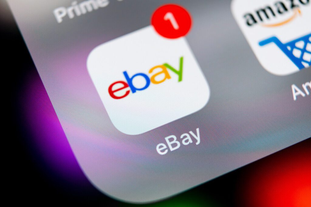 eBay icon on mobile device