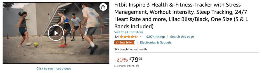 Fitbit Lifestyle video